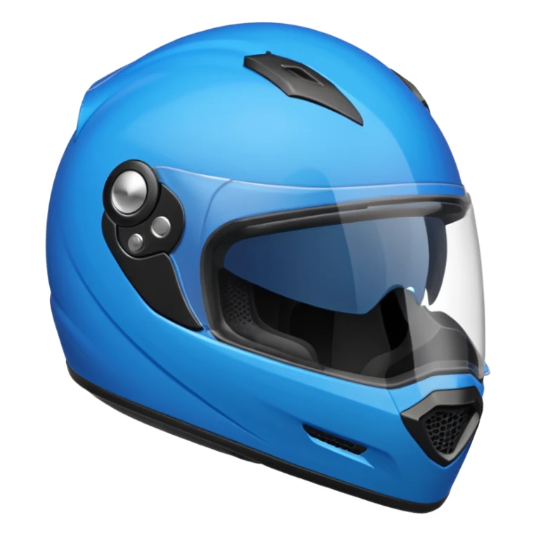 emoji capacete de moto azul (use a cor no HEX/HTML #1440FF) sticker