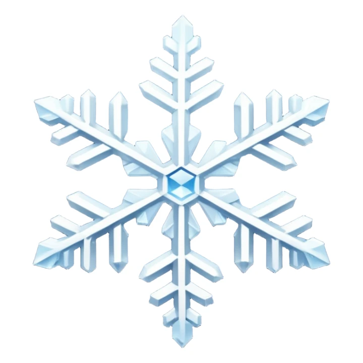 snowflake sticker