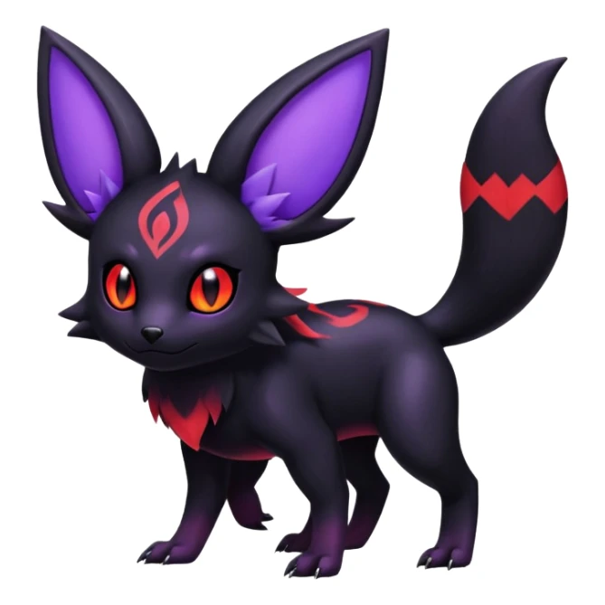 Salandit-Noibat-Umbreon-Litten-Hybrid (Full body) sticker