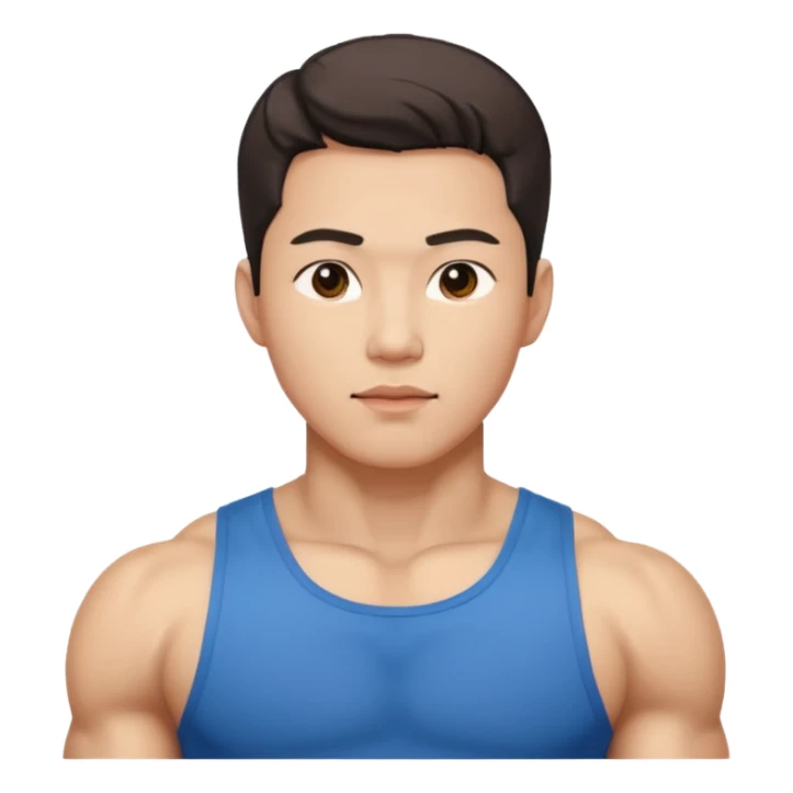 Koreli bir erkek ama çok yakışık lı ve kaslı sticker