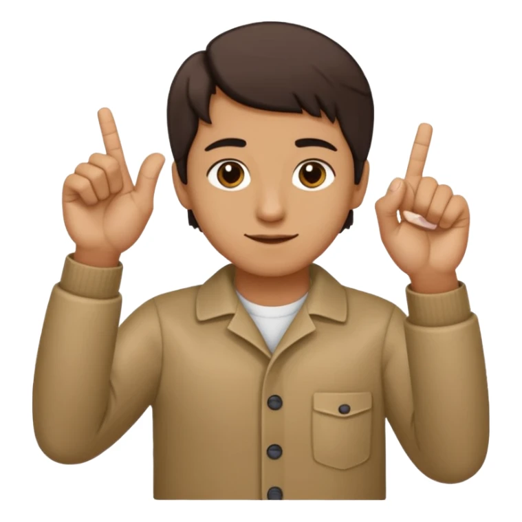 Hold up your hands. With your left hand, make a ‘6’ by curling your index finger like a hook while sticking your thumb out. With your right hand, make a ‘7’ by pointing your index finger straight and your thumb sideways like an L-shape. Put both hands next to each other — that’s the 67 meme sticker