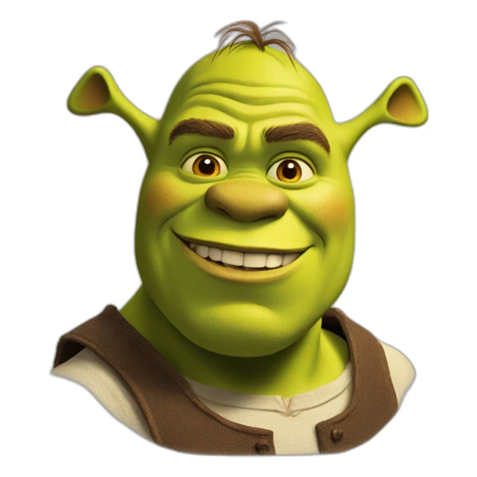 Shrek very detailed, 8k, hd sticker