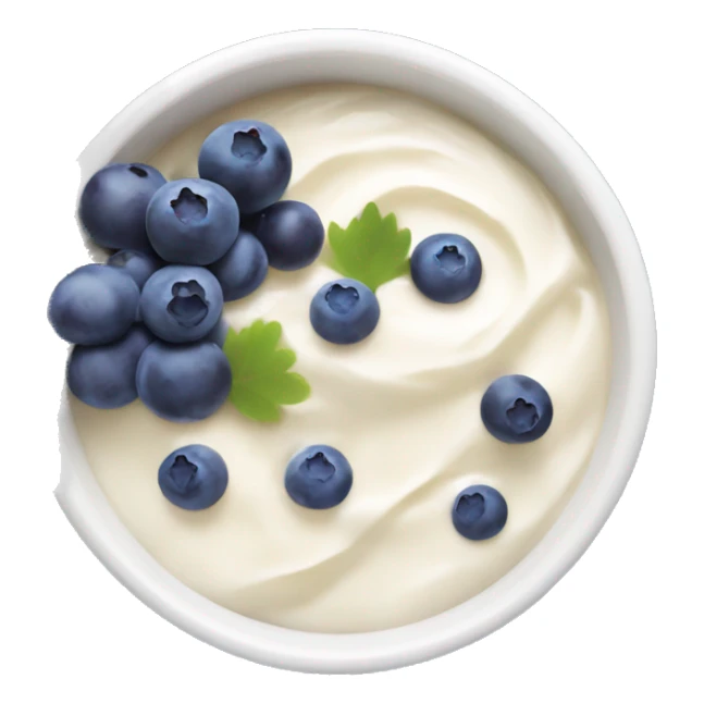 yoghurt bowl with grapes and blueberries sticker