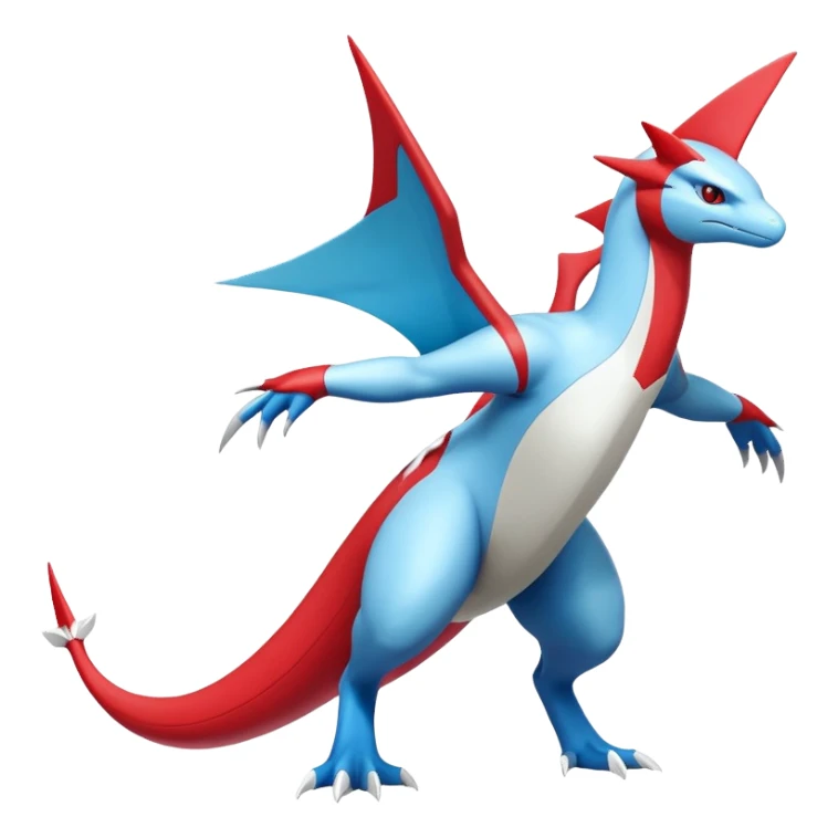 Latias-Salamence-Koraidon-Fakémon-hybrid-creature (full body)  sticker
