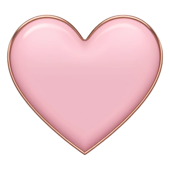 I need a pink and rose gold Heart emoji sticker