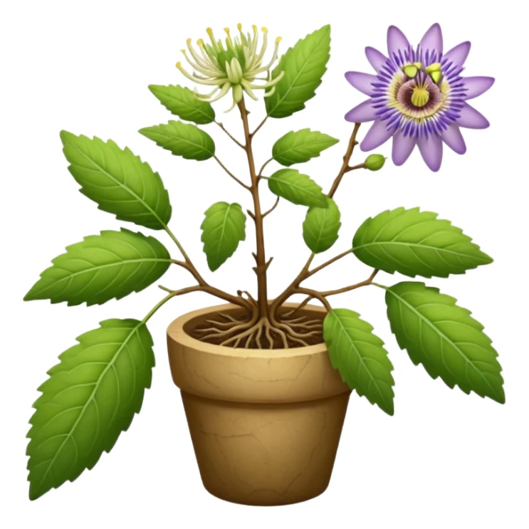 lavender, passion flower, ashwagandha roots, lemon balm sticker