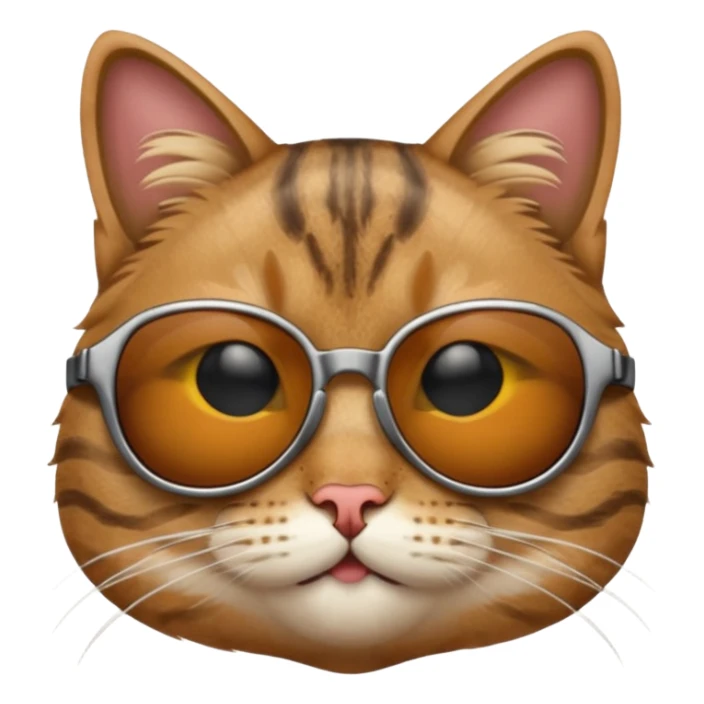 Cat with sunglasses sticker