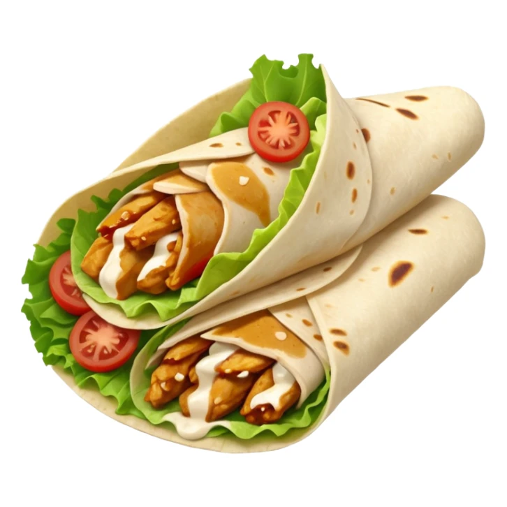 honey adobo chicken wrap from just salad sticker