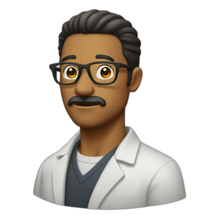 Hombre quitándose los lentes  sticker