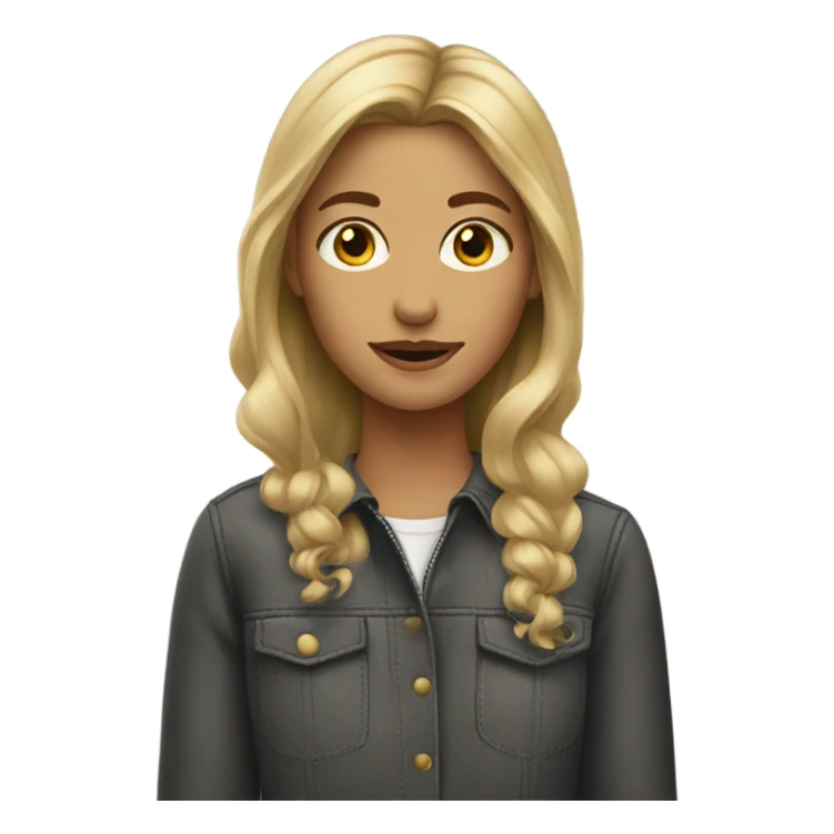 girl with dirty blonde hair sticker