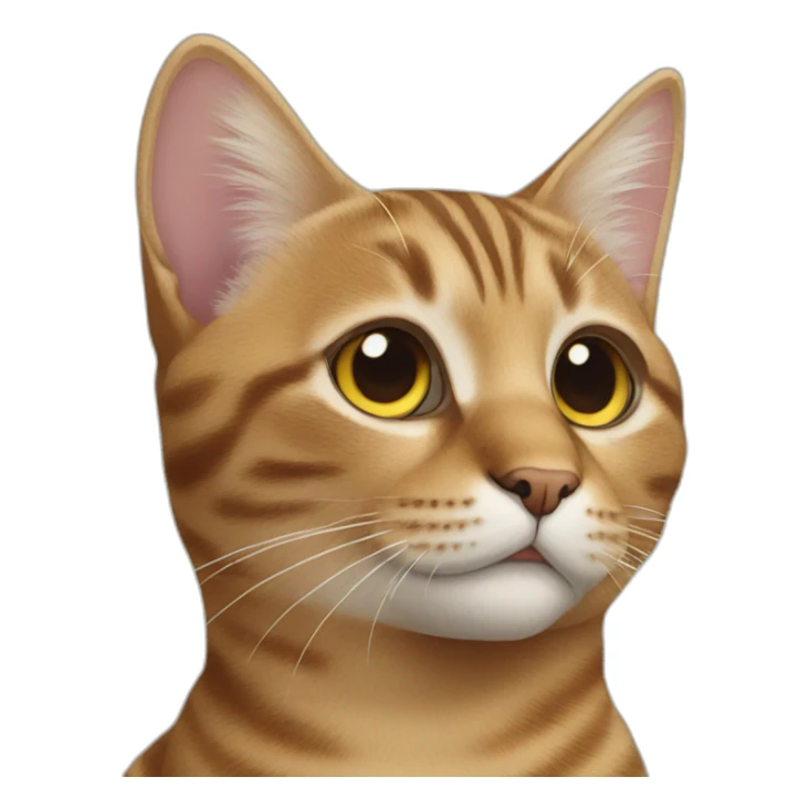 Tabby color cat sticker