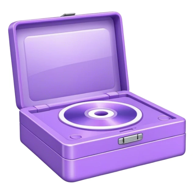 aesthetically pleasing CD game box in lavender color sticker