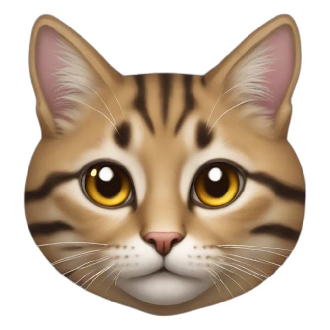 Un astrounata con cabeza de gato sticker