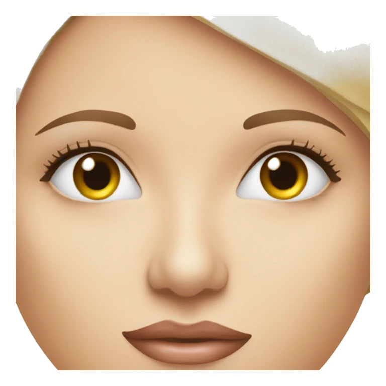 Botox and filler woman face sticker