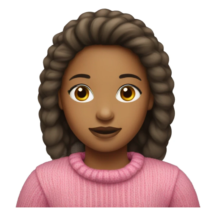 Girl with pink sweater wearing Ugg boots sticker