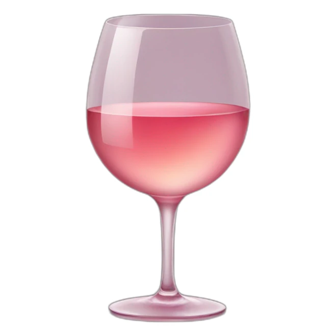 glass of rose wine sticker