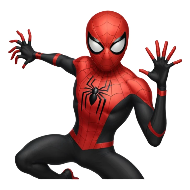 homen aranha de viuva negra sticker