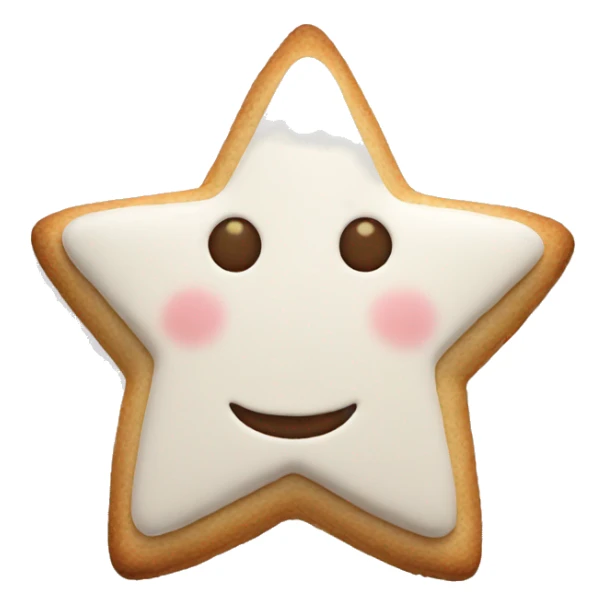 Star cookie sticker