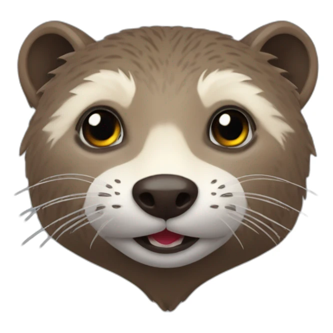 Loutre sur raton laveur sur renard sticker