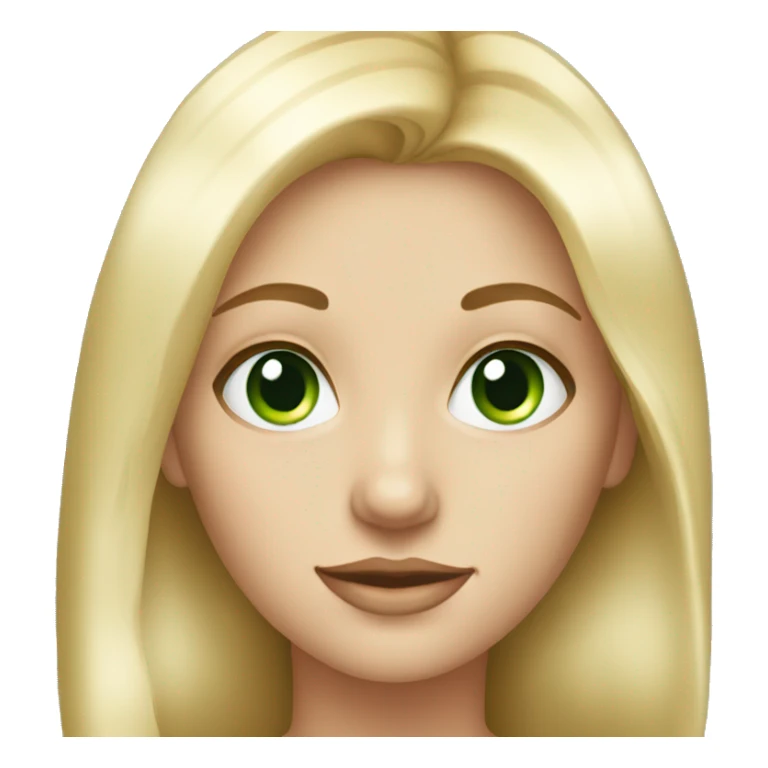 A gorgeous blonde with green eyes sticker