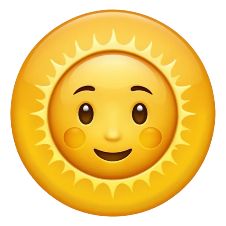 Juste un soleil normal, sans visage rien sticker