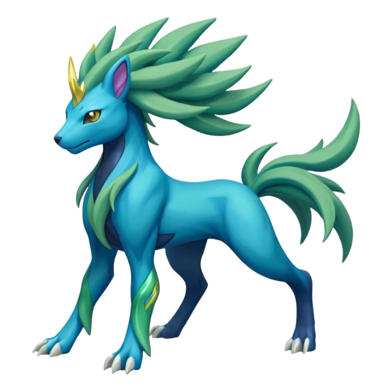 Manectric-Suicune-Virizion-Zygarde-fusion-hybrid-creature  sticker