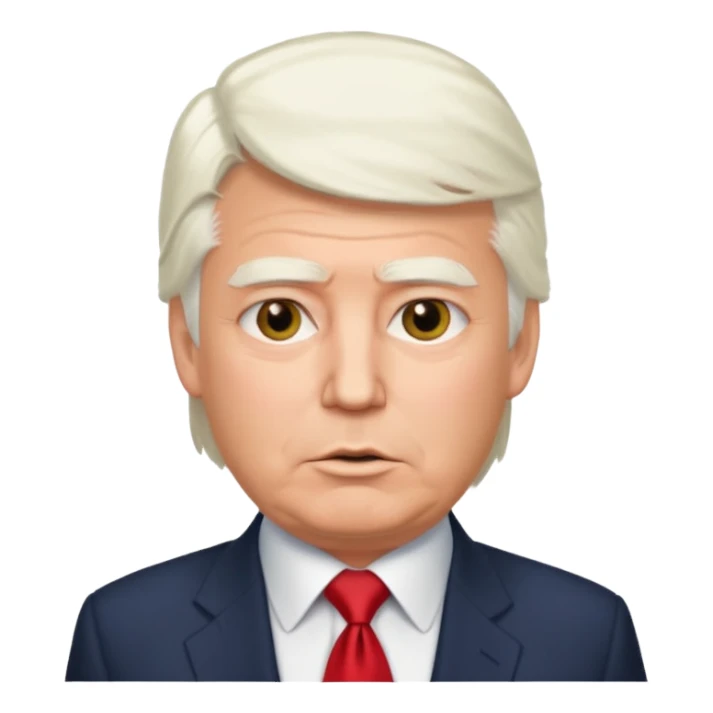 White hair trump sticker