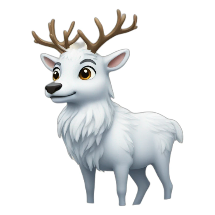 La renne des neiges sticker