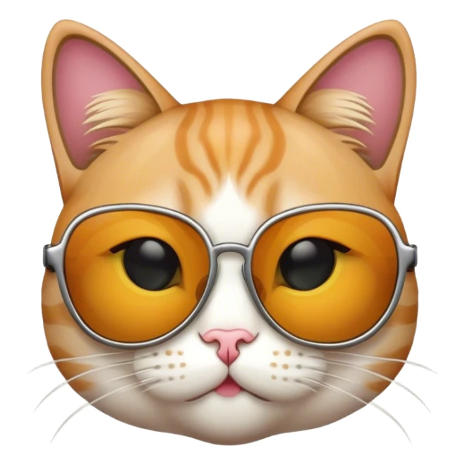 Cat with sunglassest  sticker