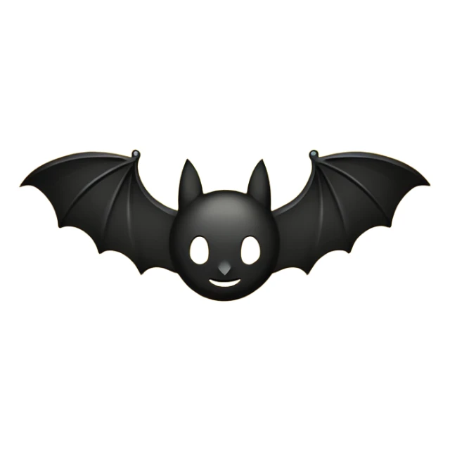 Make a emoji of bat logo batman edition  sticker