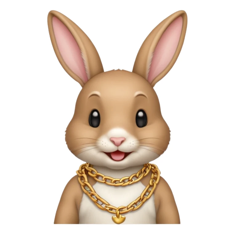 A little rabbit who loves to laugh make it drake sticker