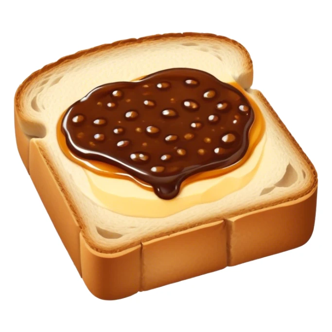 slice of bread with with a squeeze of vegemite sauce on top sticker