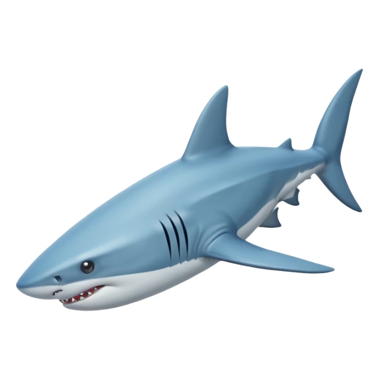 Tiburon con unas patas con unas zapatillas de correr celestes de nike sticker