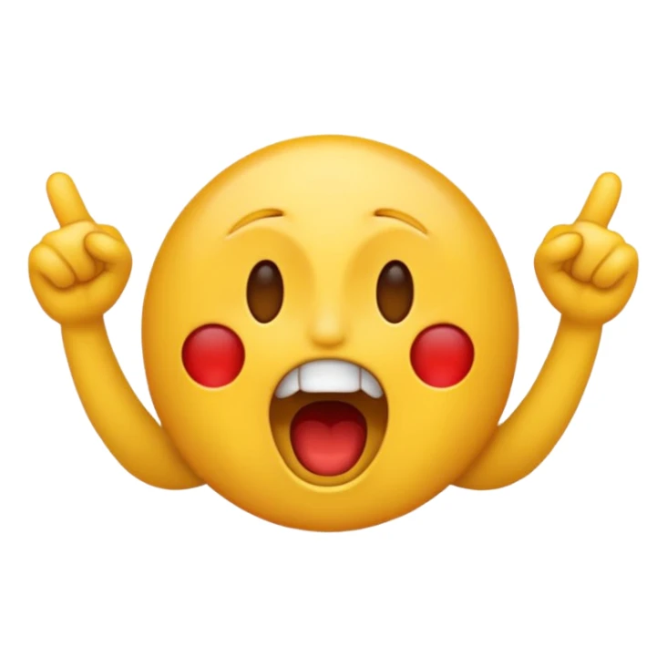a Screaming emoji saying PRESS E and it should say it in the emoji to PRESS E sticker