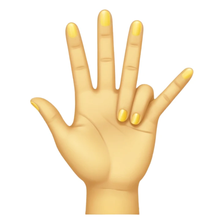 yellow hand doing the three fingers up salute from the hunger games sticker