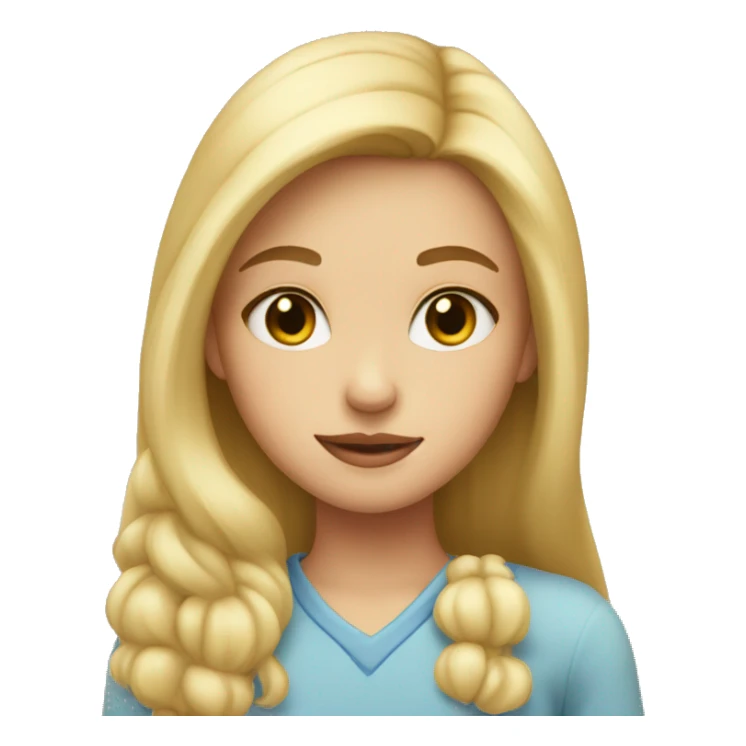 blond girl with a heart on her cheek sticker