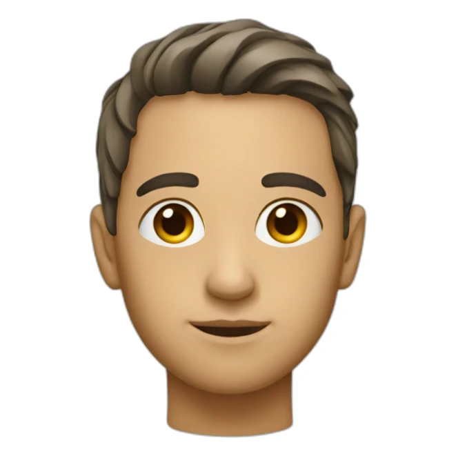 A photo highlighting the left profile of the face sticker