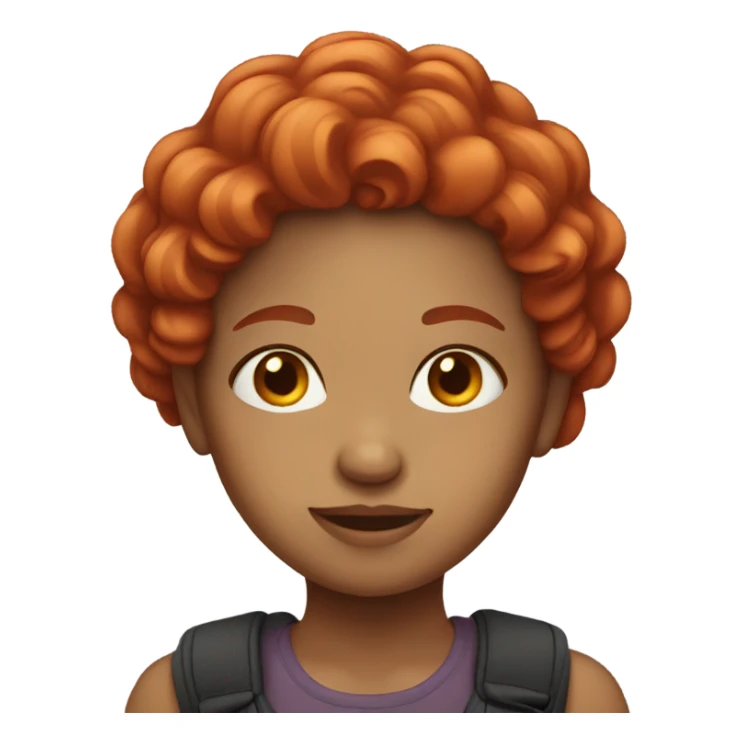 girl who’s has red hair  sticker