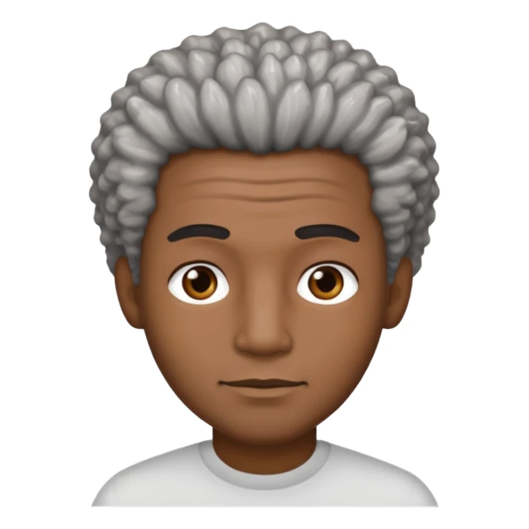 Black man salt n pepper hair sticker