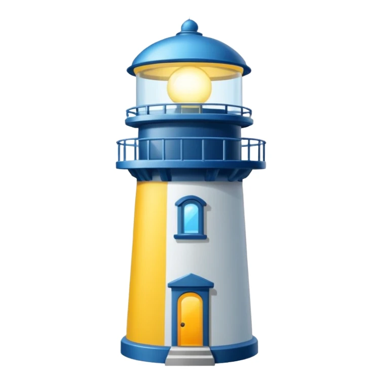 Podrias generarme un emoji de un faro sticker