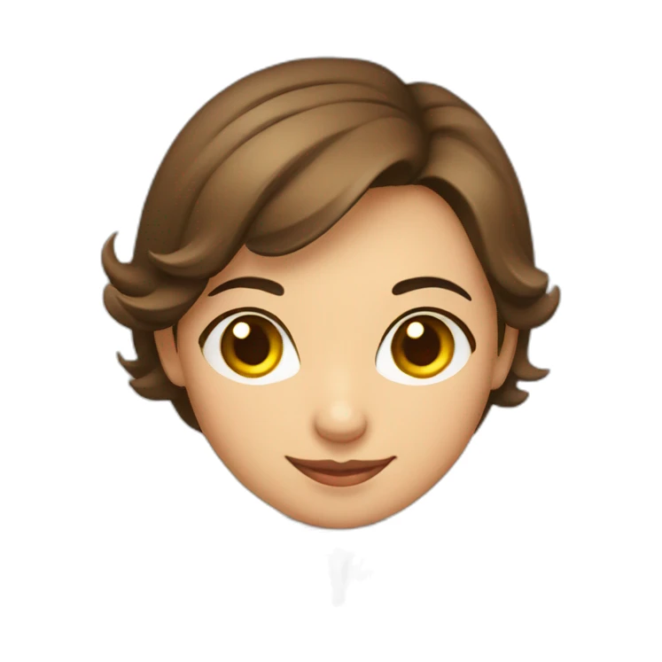 Ecuadorian cute female chef holding a cook book with short brown hair and light brown eyes sticker