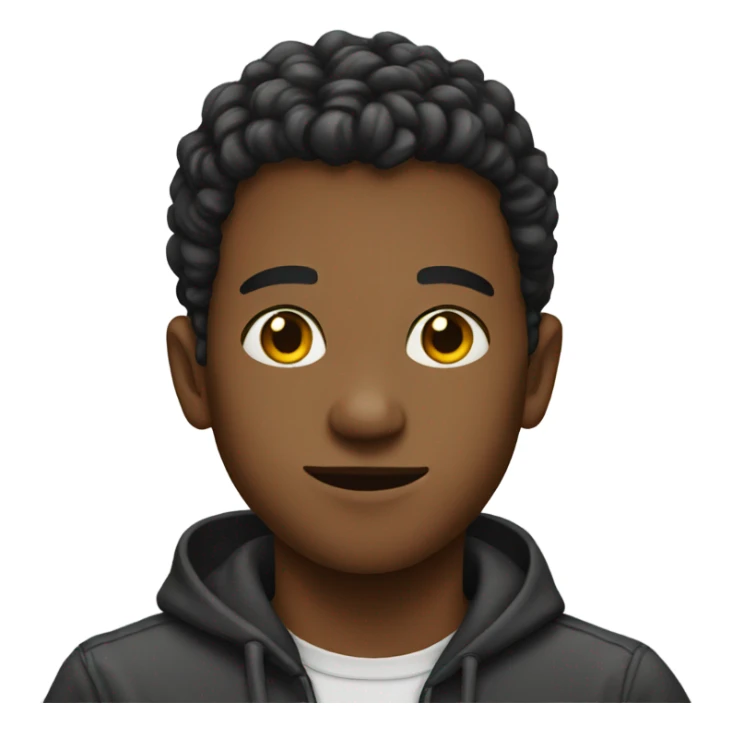 portrait of a young man sticker