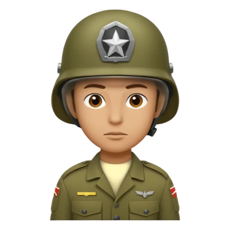 create me a emoji for discord, it should be a soldier. sticker