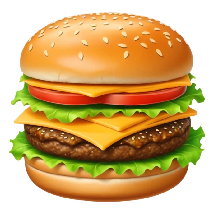 Hamburger que j’ai mangé par emoji sticker