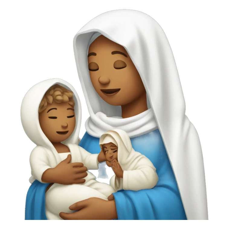 holy Mary with baby Jesus sticker