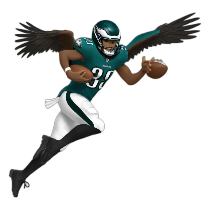Eagles Swoop football sticker