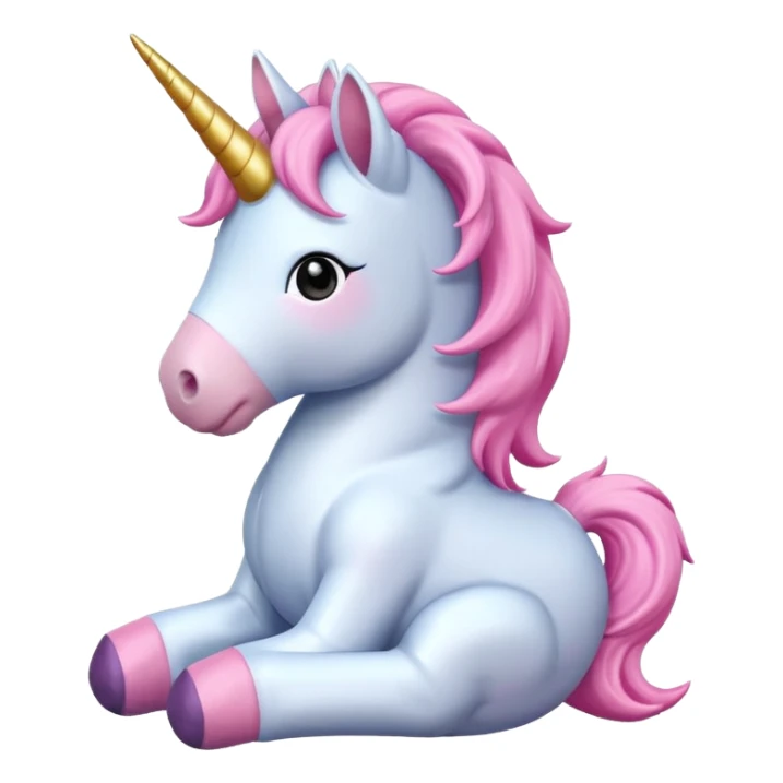 pink unicorn toy sticker