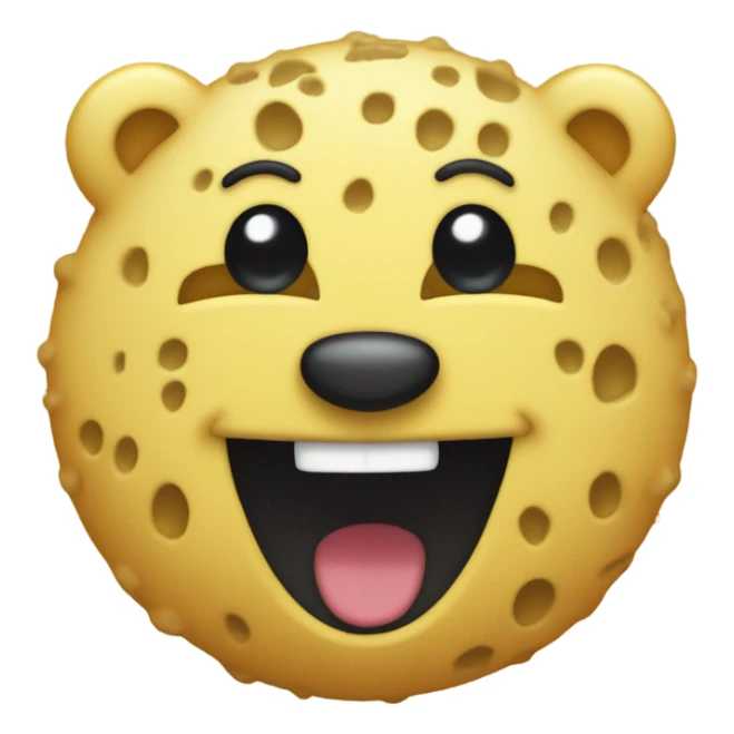  Crear una esponja en forma de oso sonriendo  sticker