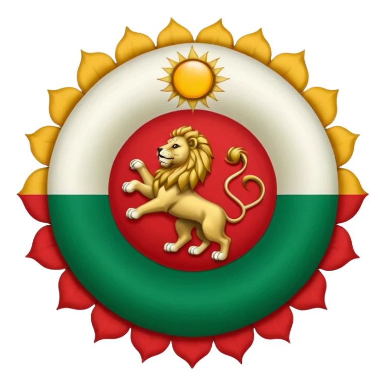 The pre-revolution iranian flag sticker