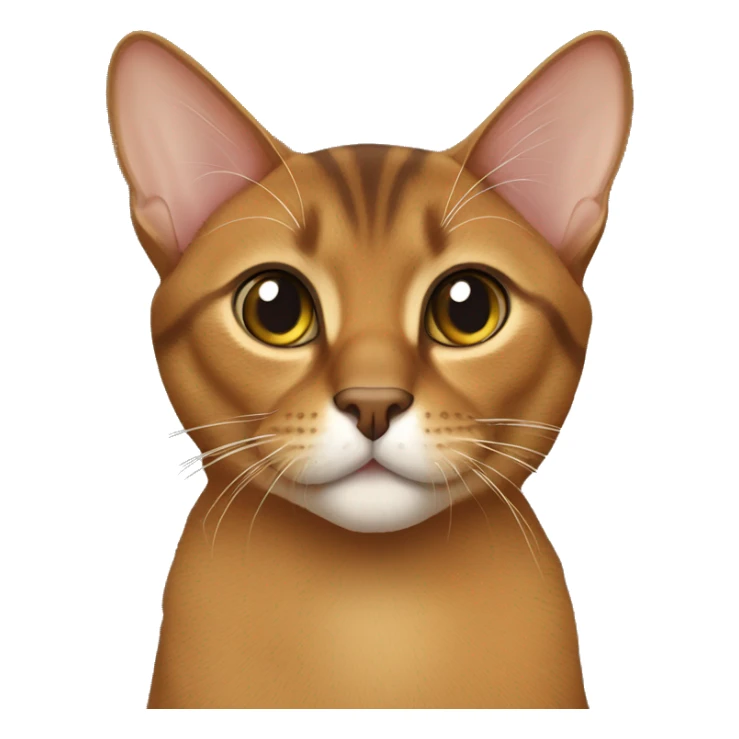 Abyssinian cat,Ticked tabby Coat,short hair sticker